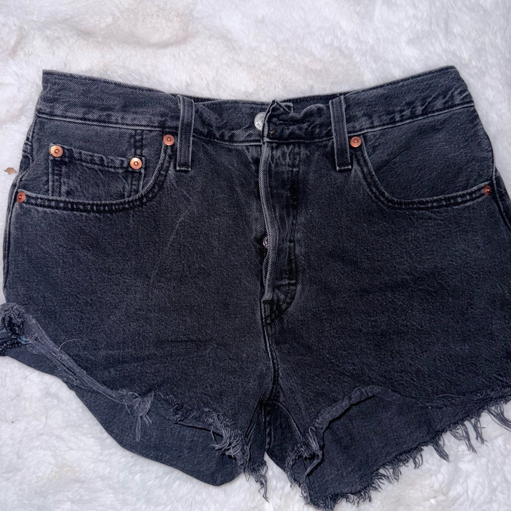 Levi's Black Jean Shorts